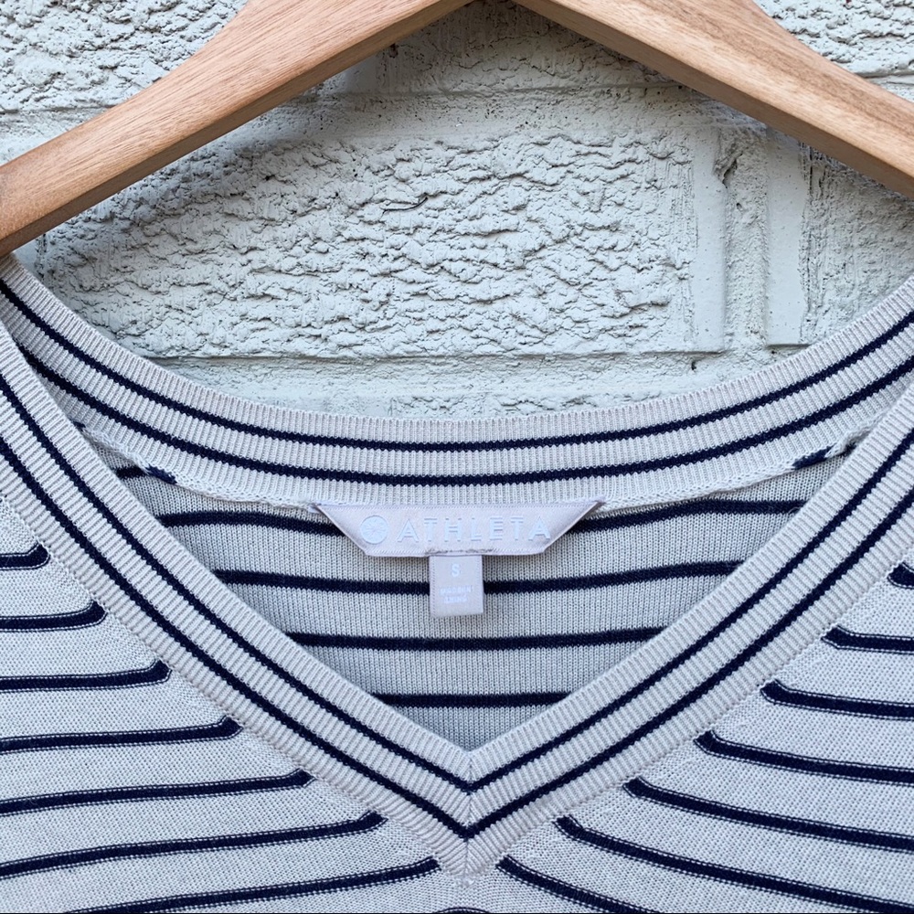 Athleta Retreat Stripe Silk Cashmere Blend Sweater - Picture 7 of 13